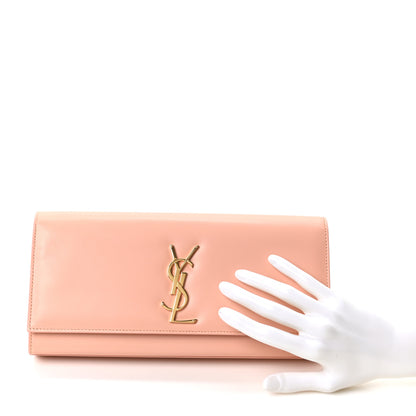 Saint Laurent Calfskin Classic Monogram Cassandre Clutch Blush 2 of 10