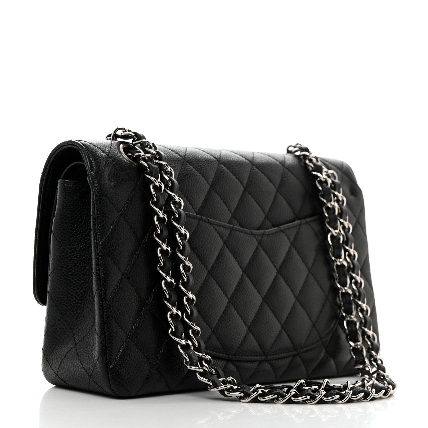 Chanel Caviar Quilted Medium Double Flap Black 3 of 12