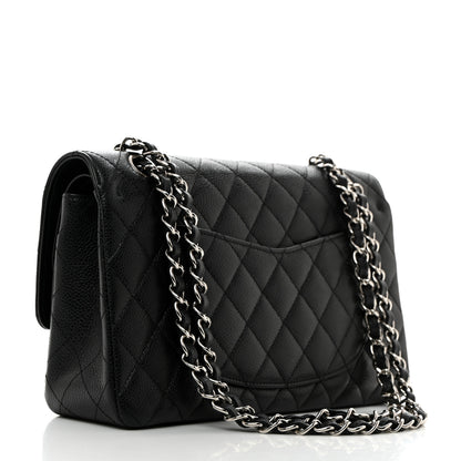 Chanel Caviar Quilted Medium Double Flap Black 3 of 12