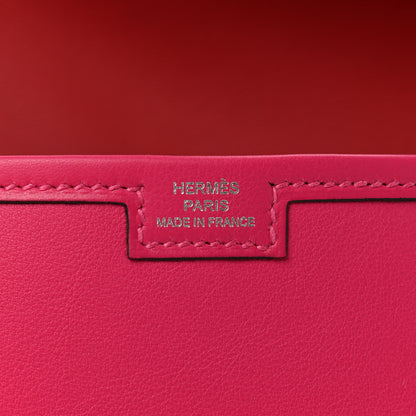 Hermes Swift Verso Jige Elan 29 Clutch Rose Mexico Rouge Piment 6 of 7