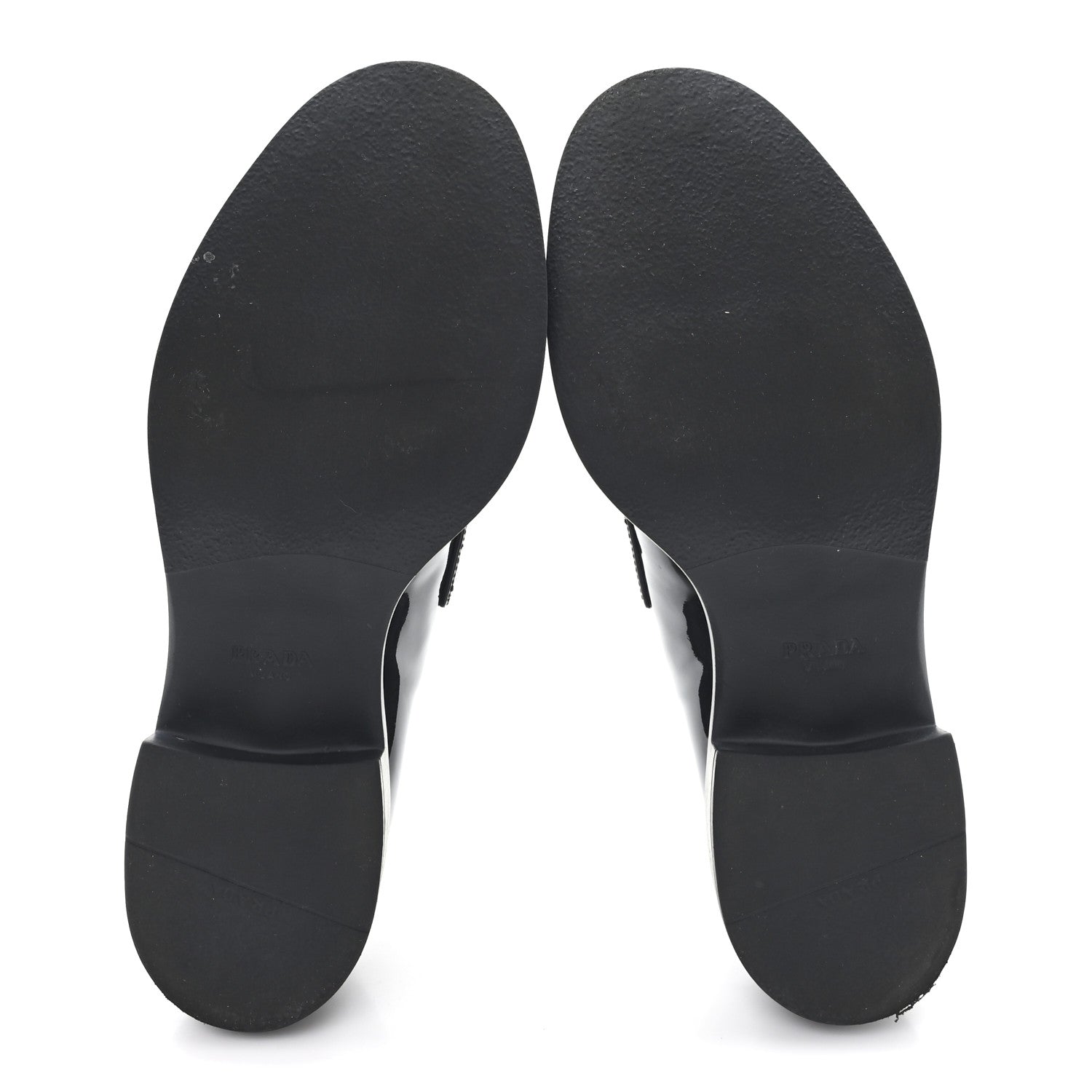 Prada Vernice Triangle 50mm Loafers 39.5 Black 6 of 10