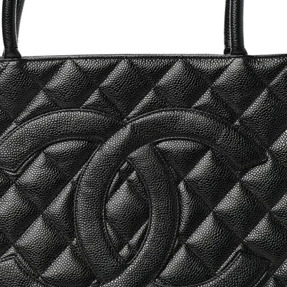Chanel Caviar Quilted Medallion Tote Black 9 of 9