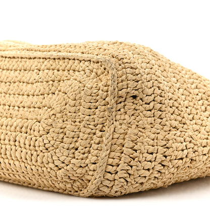 Saint Laurent Raffia Rive Gauche Tote Natural 8 of 14