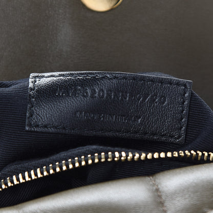 Saint Laurent Calfskin Quilted Toy Loulou Puffer Monogram Chain Satchel Seaweed 7 of 10