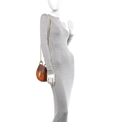 Chloe Suede Smooth Calfskin Mini Drew Shoulder Bag Tobacco 2 of 10