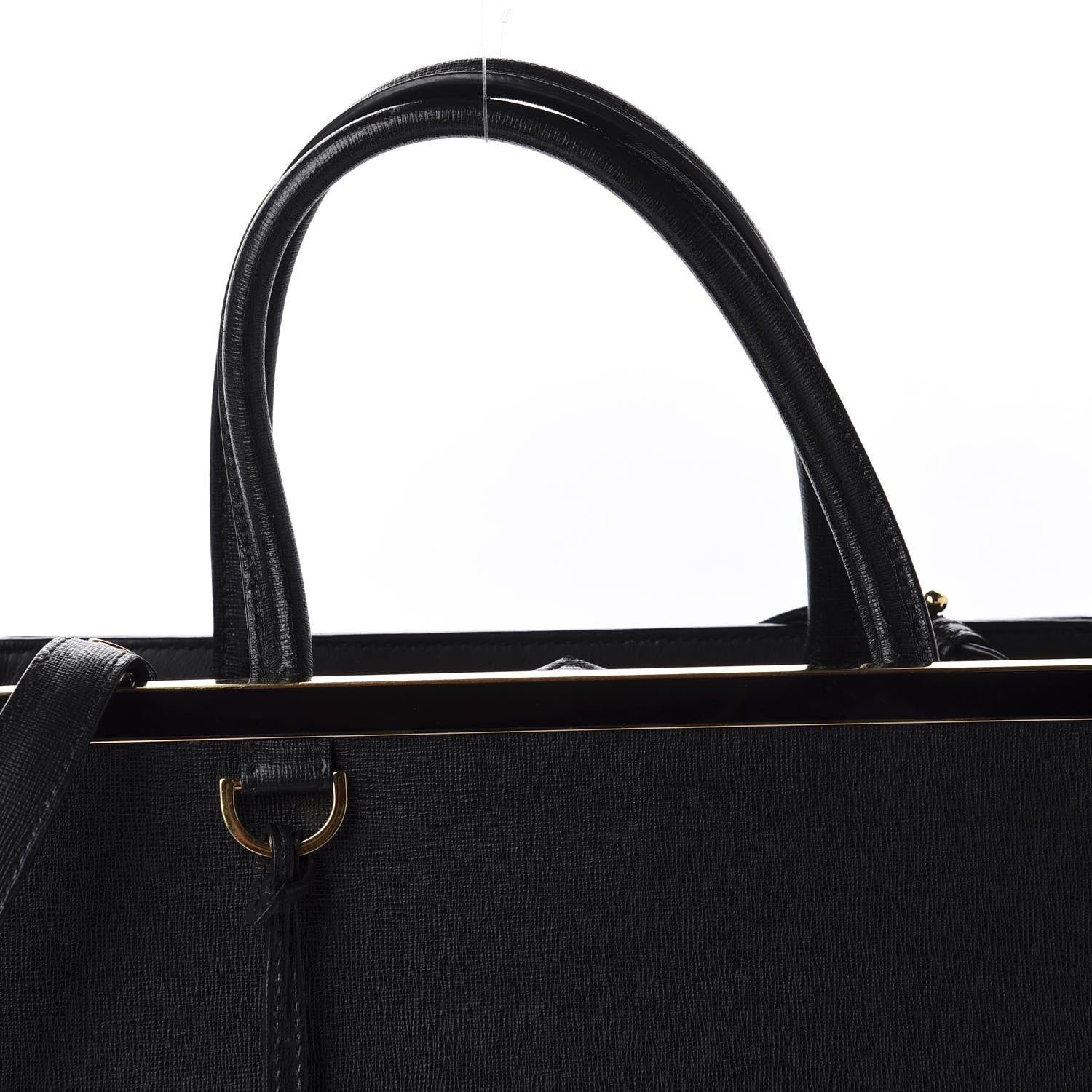Fendi Vitello Elite Medium 2Jours Tote Black 14 of 14