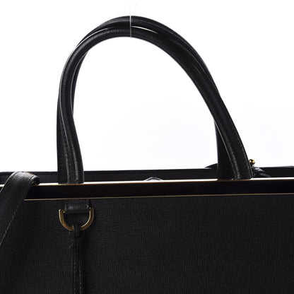 Fendi Vitello Elite Medium 2Jours Tote Black 14 of 14