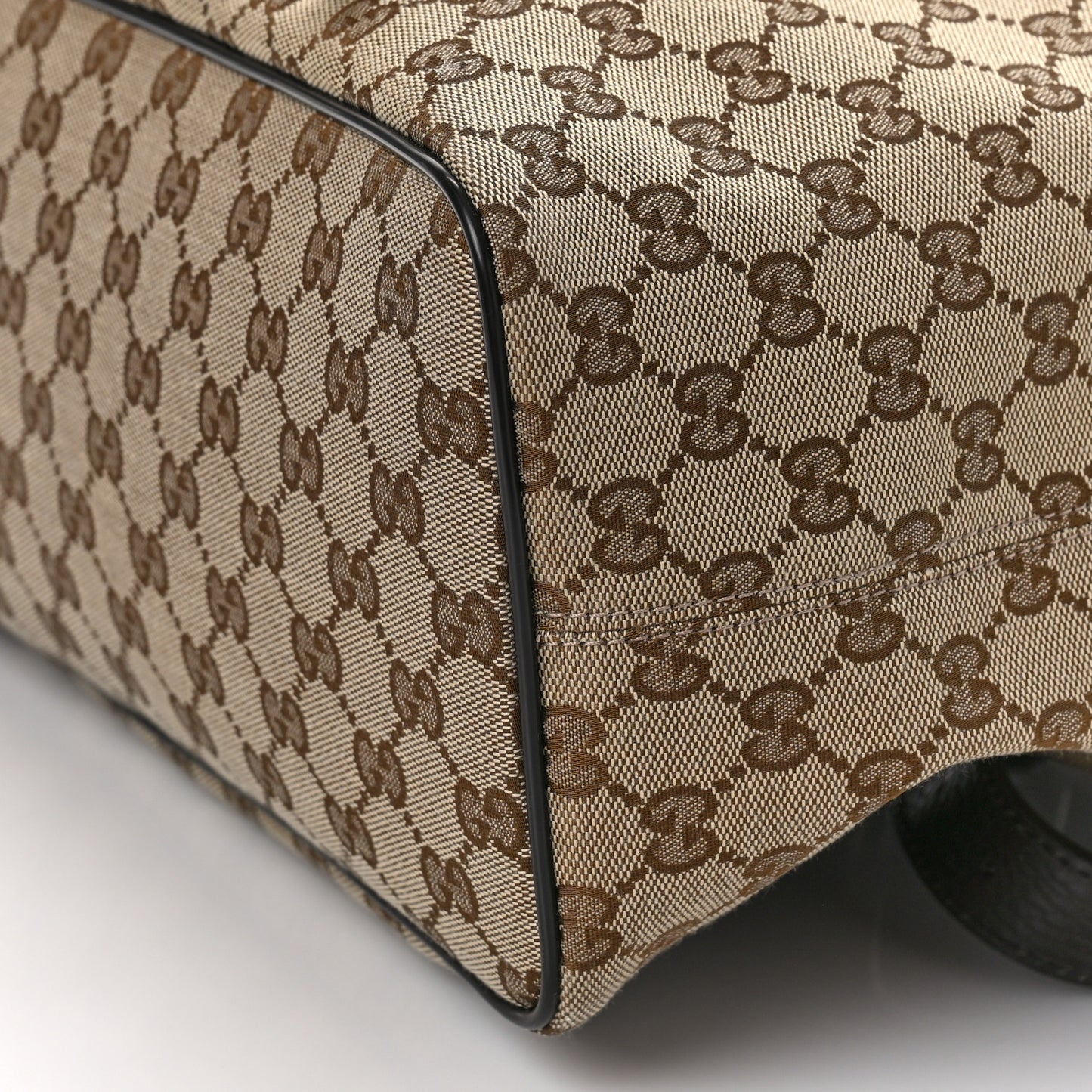 Monogram Dollar Calfskin O Drawstring Backpack Beige Ebony Testa di Moro Dark Chocolate