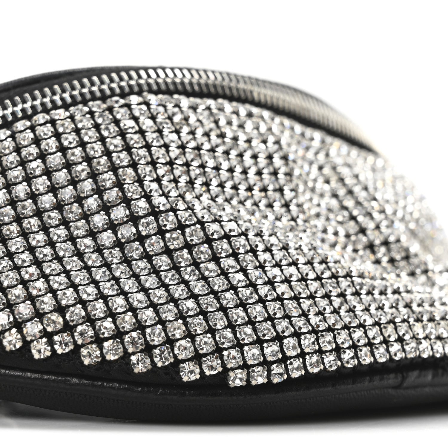 Alexander Wang Rhinestone Mesh Mini Attica Belt Bag Black 8 of 9