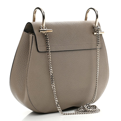 Chloe Grained Lambskin Drew Shoulder Bag Motty Grey 3 of 9