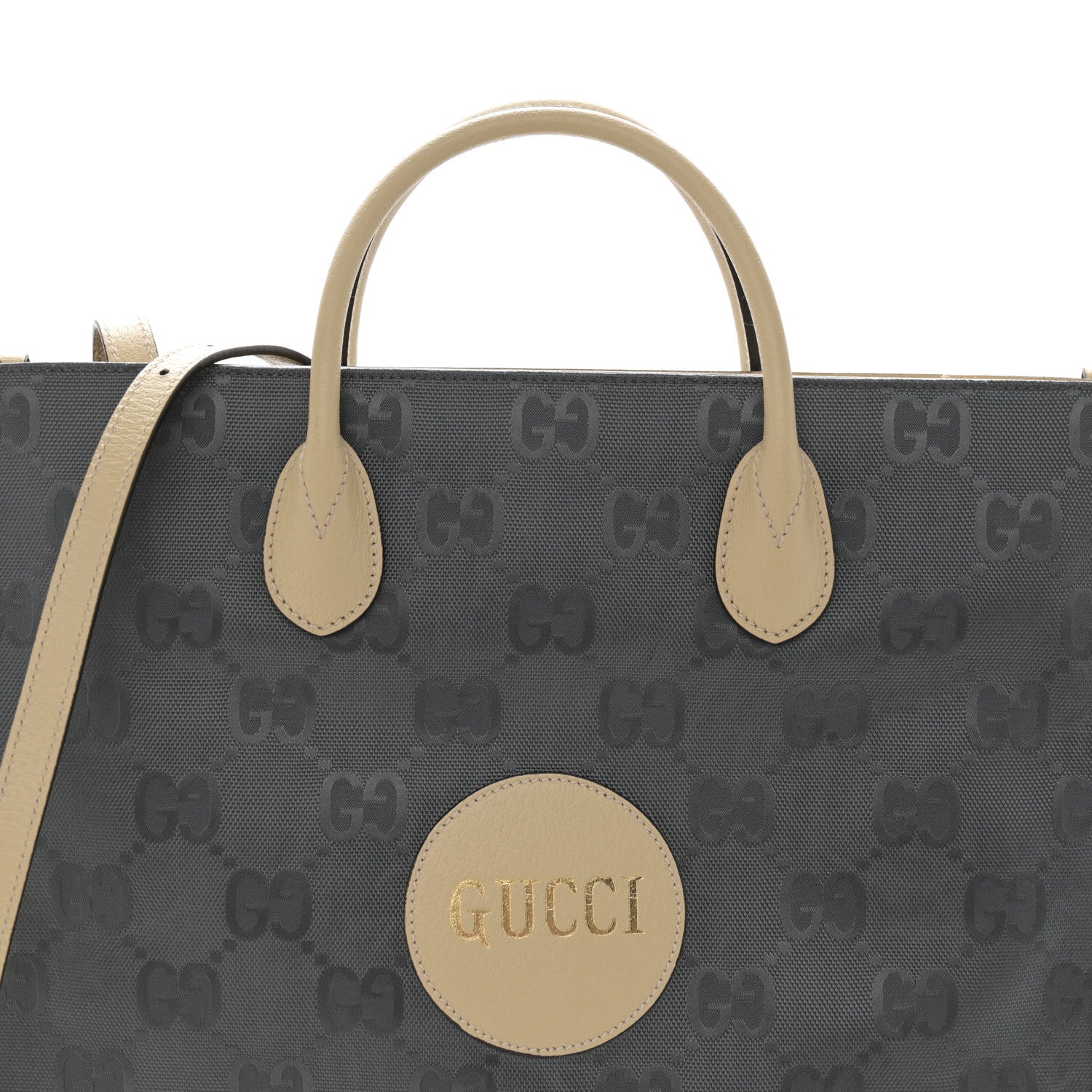 Gucci Econyl Nylon Monogram Off The Grid Long Tote Bag Graphite Grey New Plaster 7 of 9