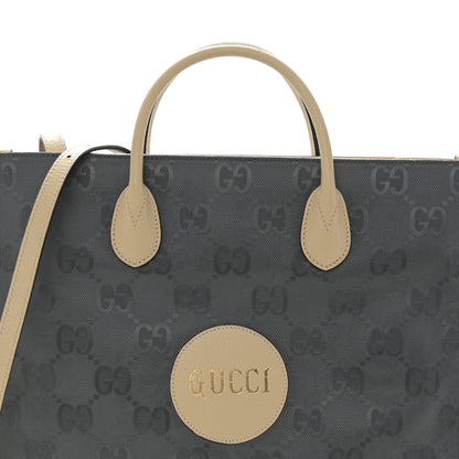 Gucci Econyl Nylon Monogram Off The Grid Long Tote Bag Graphite Grey New Plaster 7 of 9
