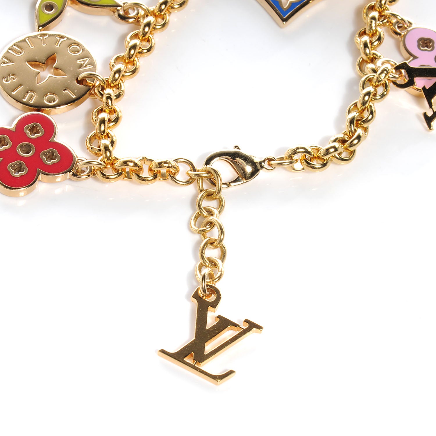 Louis Vuitton Monogram Multicolor Looping Charm Bracelet 4 of 5
