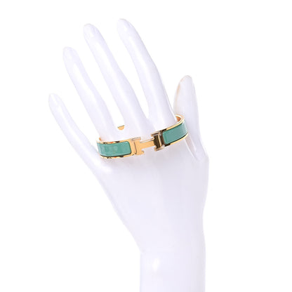 Hermes Enamel Narrow Clic Clac H Bracelet PM Vert Moderne 2 of 6