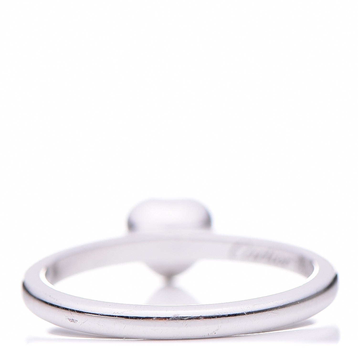 Cartier 18K White Gold Diamond D'Amour Heart Ring 48 4.5 5 of 6