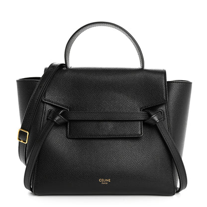 Celine Grained Calfskin Nano Belt Bag Black 1 of 11