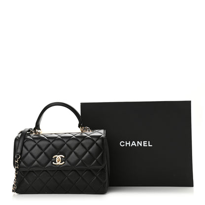 Chanel Lambskin Quilted Medium Trendy CC Flap Dual Handle Bag Black 15 of 15