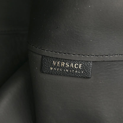Versace Calfskin Virtus Tote Black 6 of 13