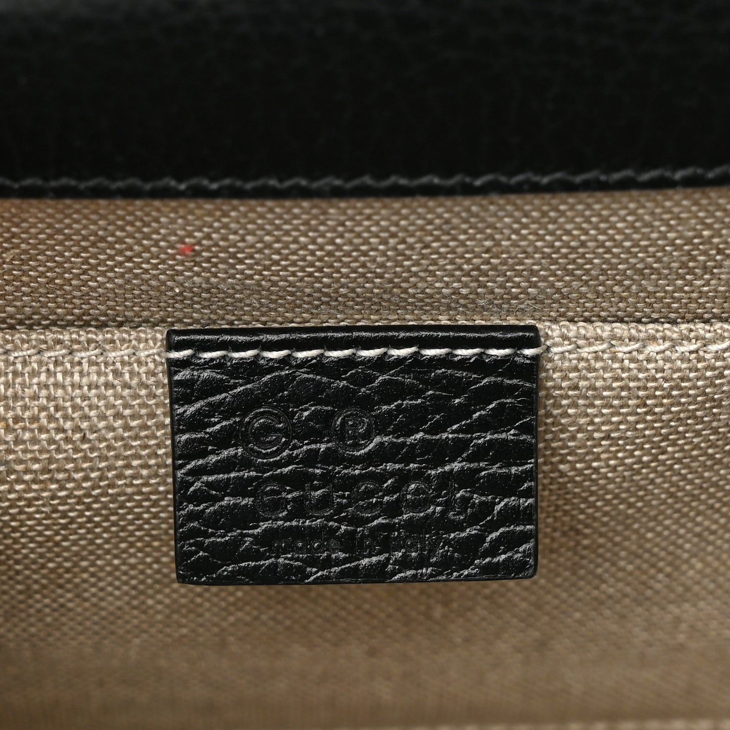 Dollar Calfskin Small Interlocking G Shoulder Bag Black