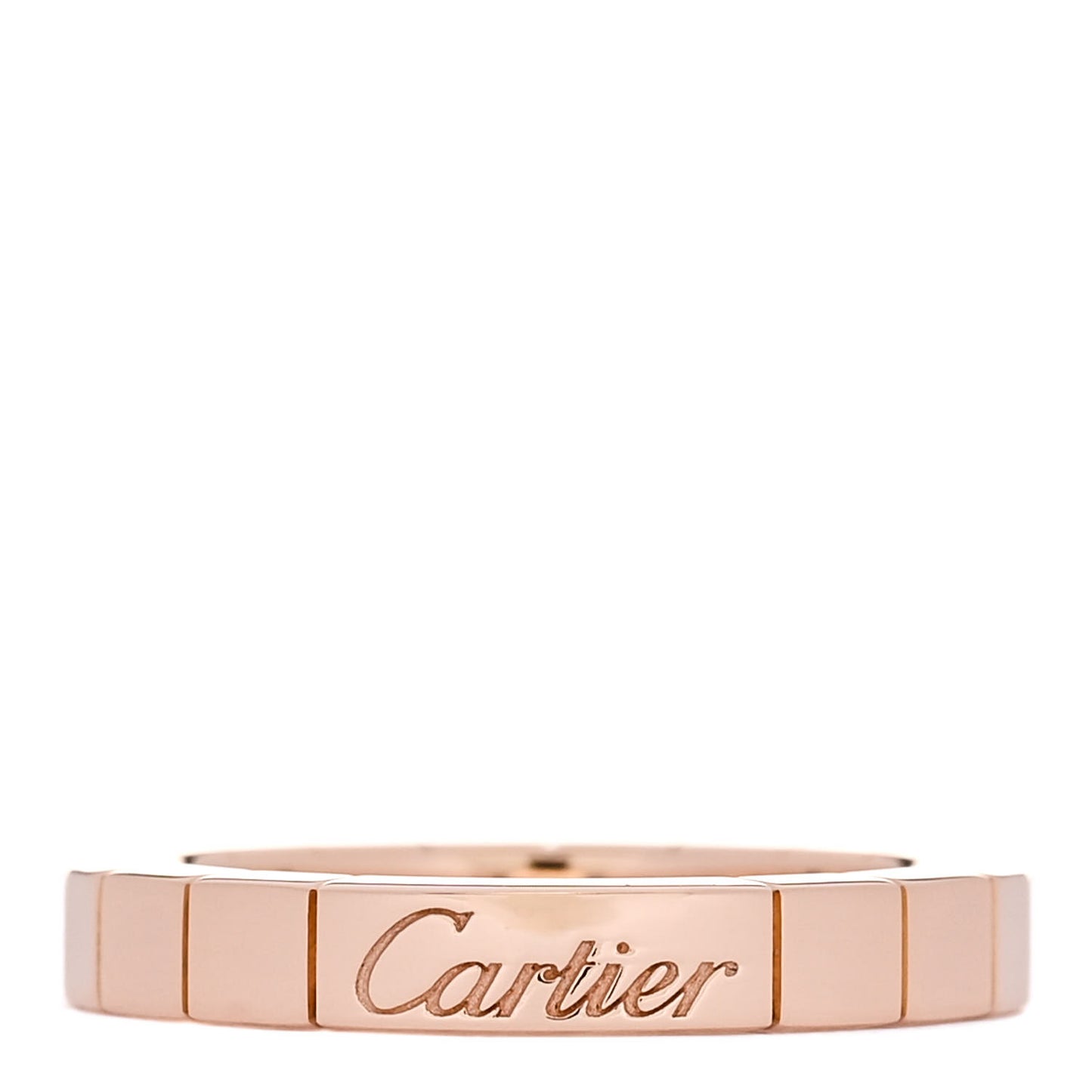 18K Pink Gold 3mm Lanieres Ring 48 4.5