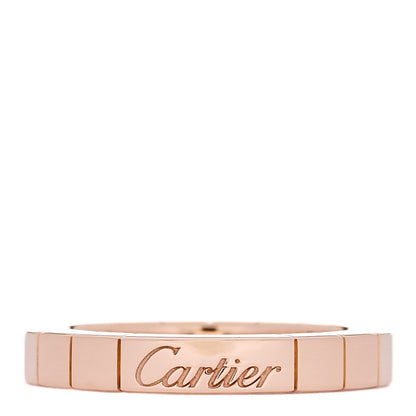 Cartier 18K Pink Gold 3mm Lanieres Ring 48 4.5 1 of 5