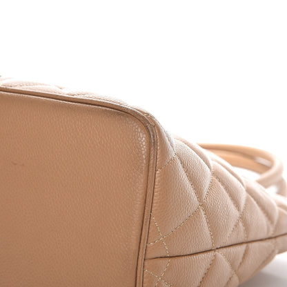 Chanel Caviar Quilted Medallion Tote Beige 12 of 14