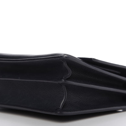 Saint Laurent Grained Calfskin Medium Monogram Sunset Navy Blue 7 of 13