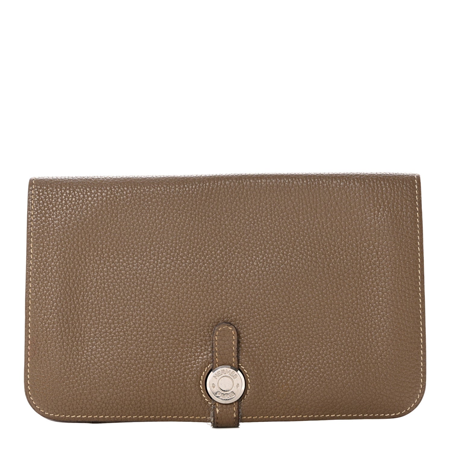 Hermes Togo Dogon Duo Wallet Etoupe 1 of 10
