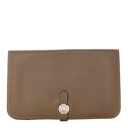 Hermes Togo Dogon Duo Wallet Etoupe 1 of 10