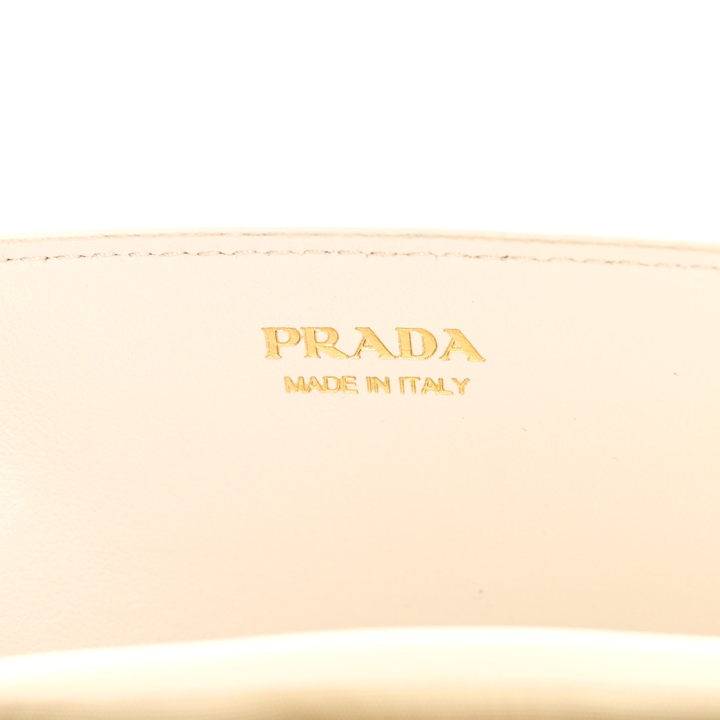 Saffiano Cuir Triangle Logo Miniborse White