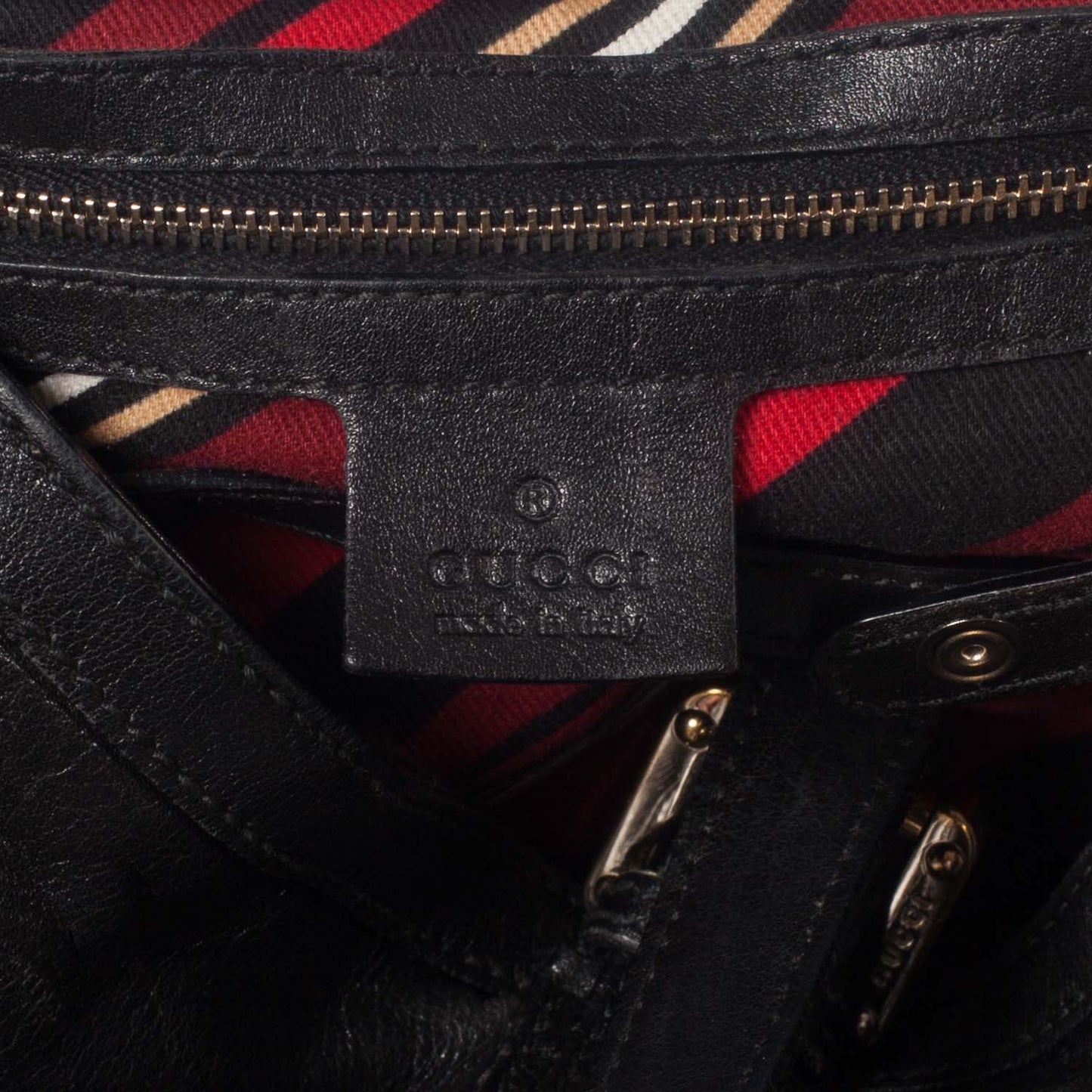Leather Britt Shoulder Bag Black