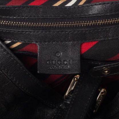 Gucci Leather Britt Shoulder Bag Black 7 of 8