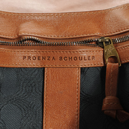 Proenza Schouler Lambskin Large PS1 Satchel Saddle 6 of 12