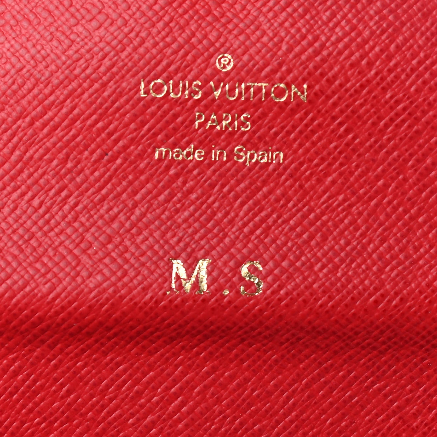 Damier Ebene Josephine Wallet Red