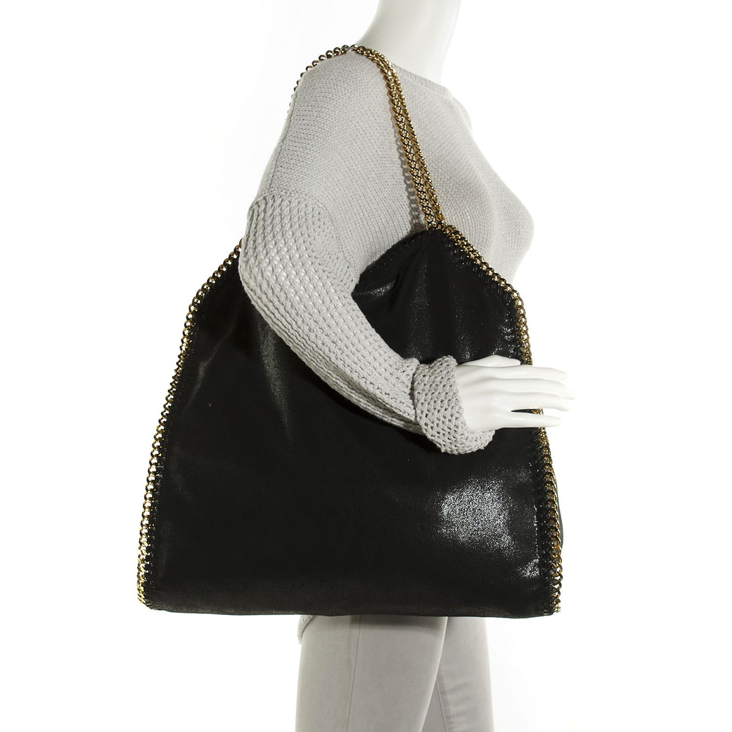 Shaggy Deer Big Falabella Tote Black