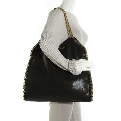 Stella McCartney Shaggy Deer Big Falabella Tote Black 2 of 10