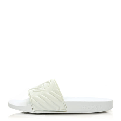 Gucci Rubber Matelasse Womens Slide Sandals 36 Great White 1 of 6