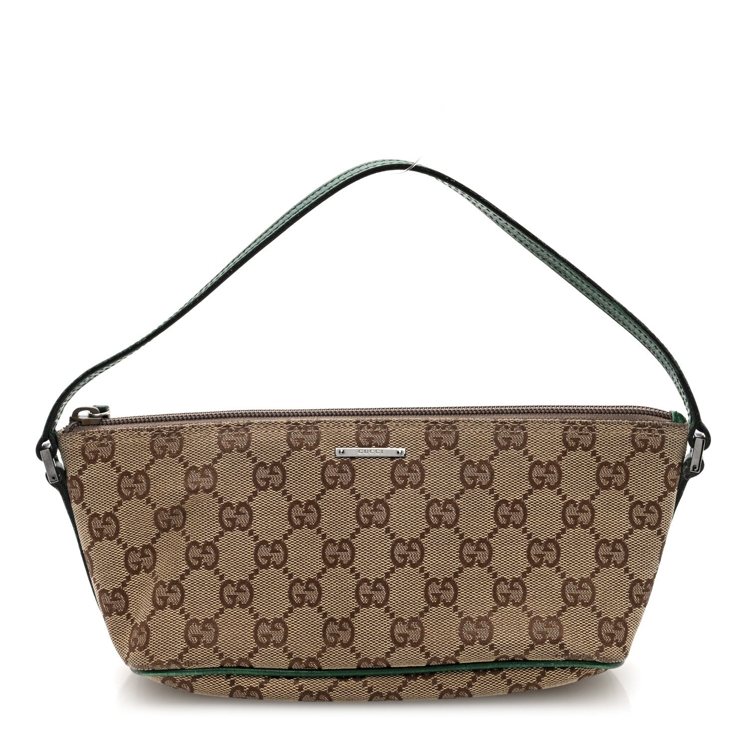 Gucci Monogram Boat Pochette Green 1 of 10