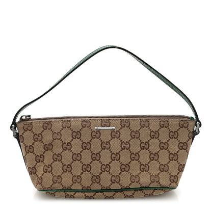 Gucci Monogram Boat Pochette Green 1 of 10