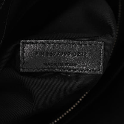Saint Laurent SAINT LAURENT Crinkled Calfskin Matelasse Monogram Medium Niki Shopper Tote Black 7 of 10