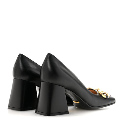 Gucci Malaga Kid Horsebit 75mm Pumps 36 Black 5 of 10