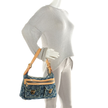 Louis Vuitton Monogram Denim Baggy PM Blue 2 of 7