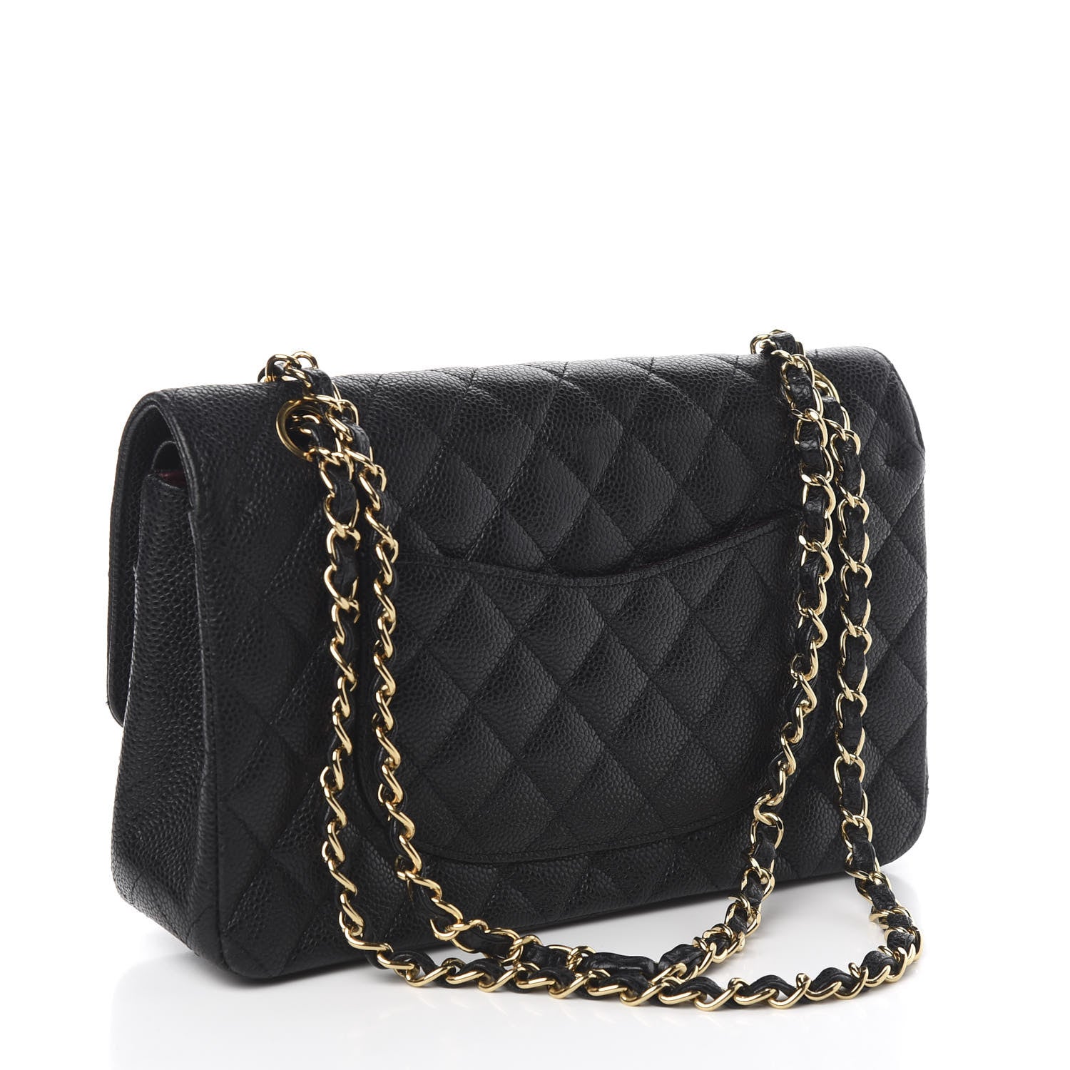 Chanel Caviar Quilted Medium Double Flap Black 3 of 14