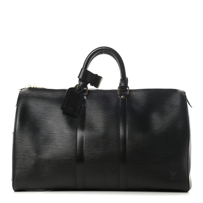 Louis Vuitton Epi Keepall 45 Black 1 of 17