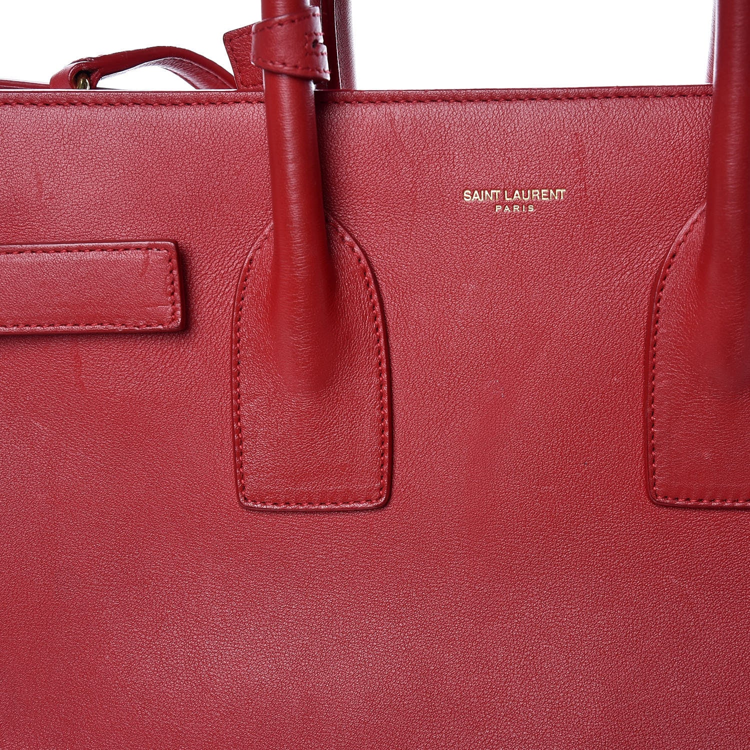 Saint Laurent Calfskin Small Sac De Jour Rouge Orient 25 of 30
