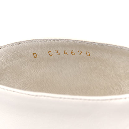 Chanel Lambskin Pearl Caged Sandals 38.5 Ivory 8 of 14