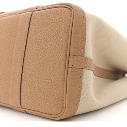 Hermes Toile Militaire Vache Country Garden Party 30 TPM Tote Beton Biscuit 10 of 10