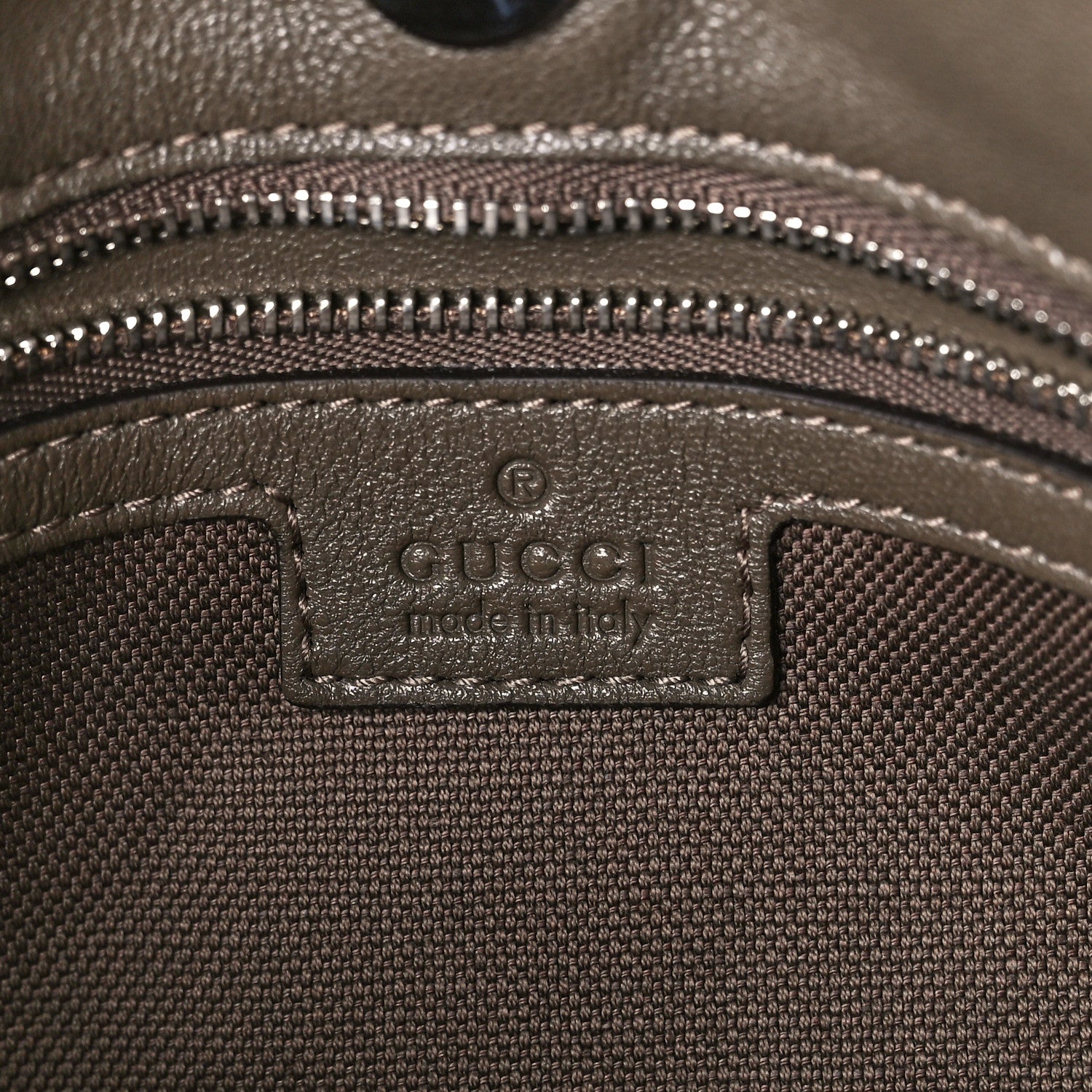 Gucci Sakai Be Green Calfskin Diagonal Stitched Small Blondie Tote Craclet Brown 8 of 14