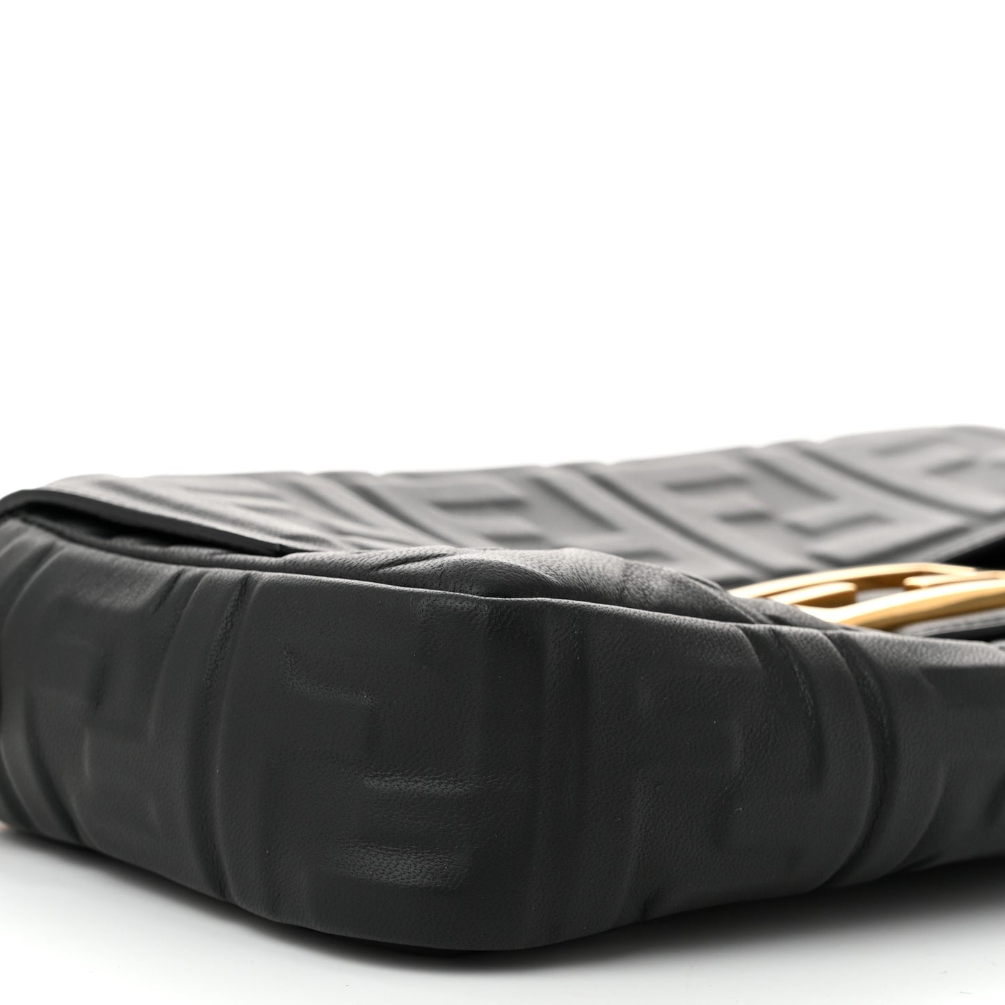 Nappa FF 1974 Embossed Baguette Black