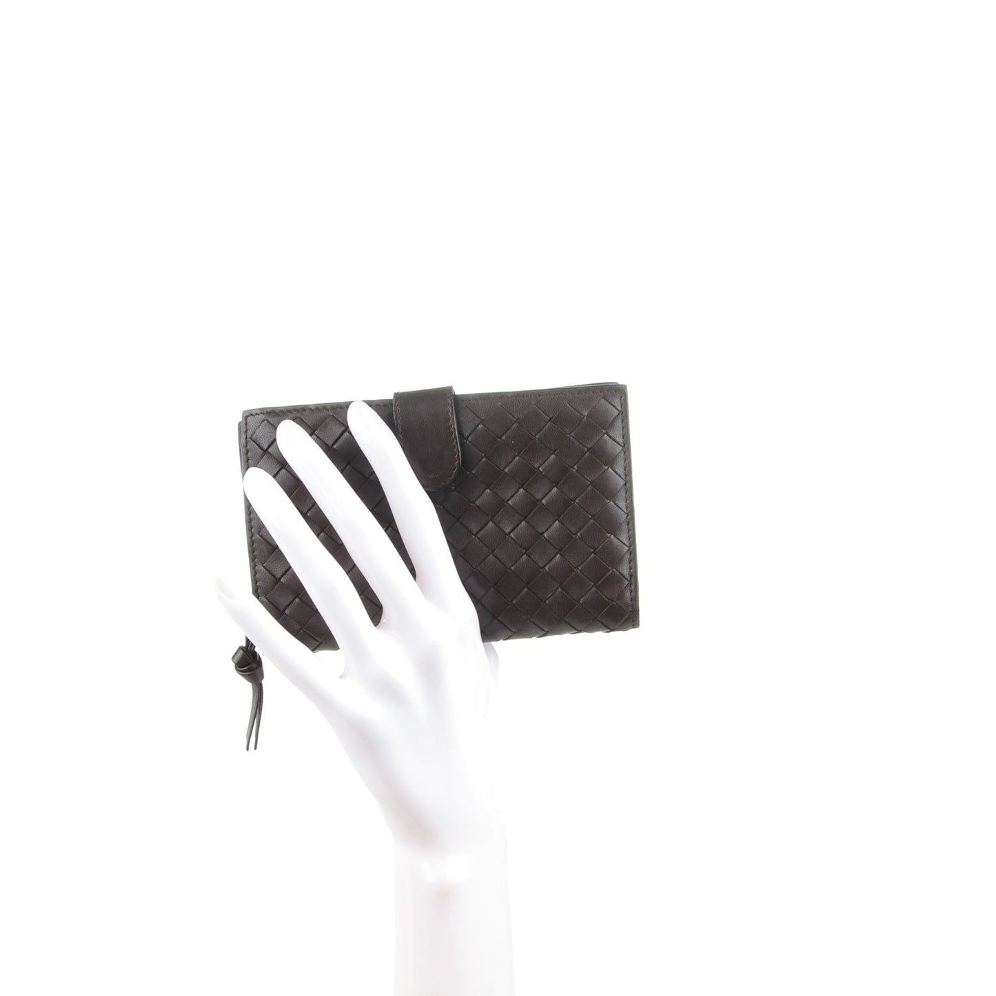 Nappa Intrecciato Continental Wallet Ebano